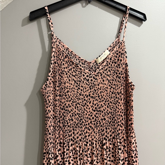 Leopard Print Pink Maxi Dress - Picture 3 of 7